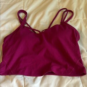 Strappy Magenta Crop Top